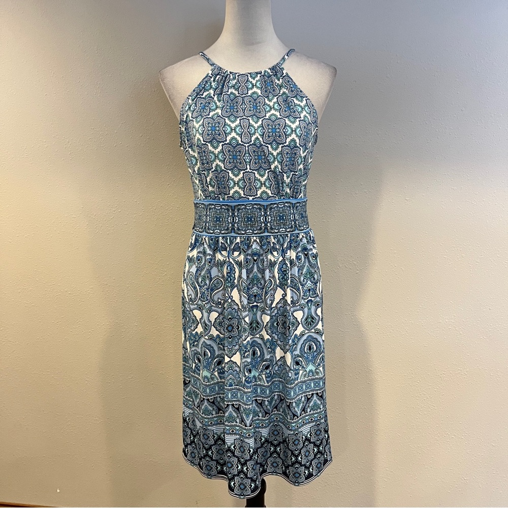London‎ times Floral Patterned Halter mini Dress size 6